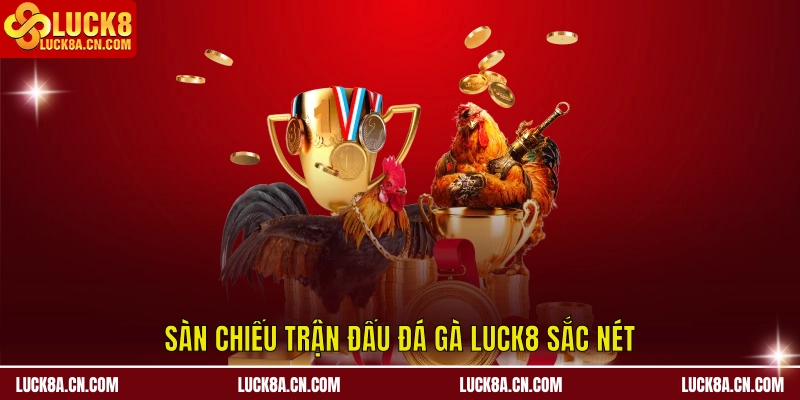 Sàn chiếu lượt đấu Đá Gà LUCK8 sắc nét